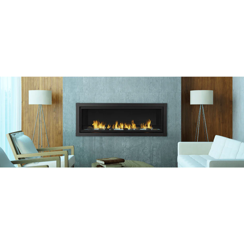 Monessen Artisan 60-Inch Ventless Linear Gas Fireplace - AVFL60 - Modern Home Heating Solution for Living Rooms & Bedrooms