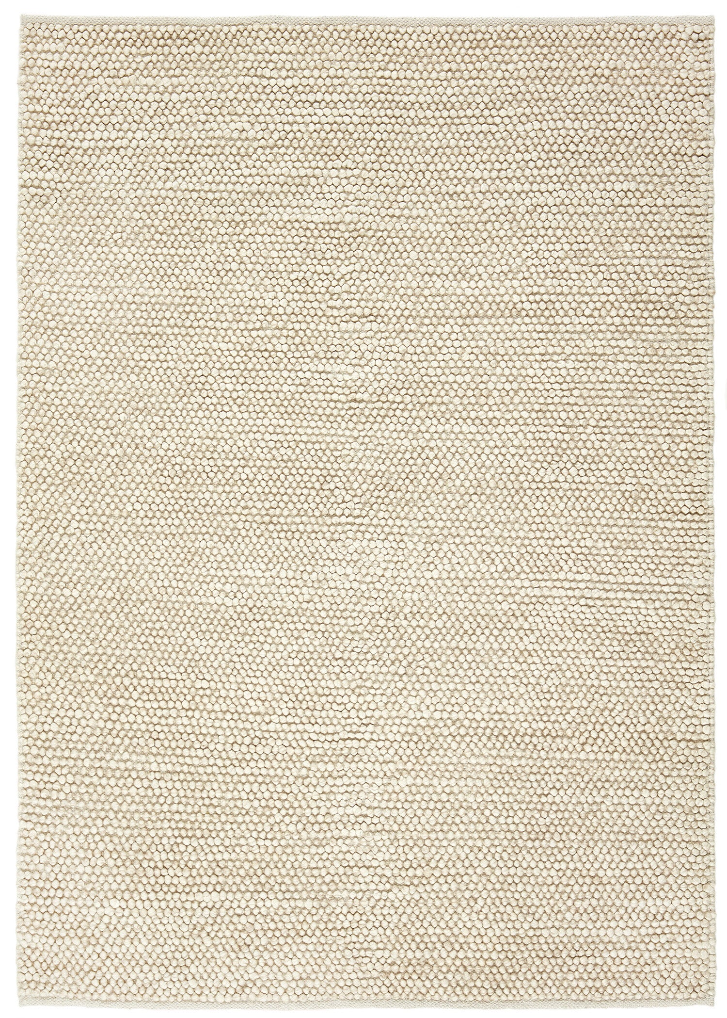 Luxury Handwoven Beige Contemporary Bubble Rectangular Rug - Perfect for Living Room, Bedroom, or Office Decor