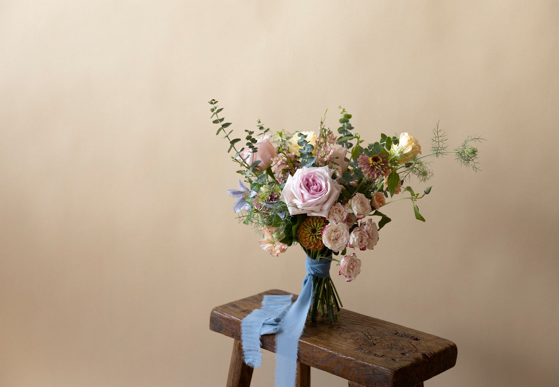 Elegant Great Dixter Pastels Bridal Bouquet - Handmade Silk Wedding Flowers for Brides, Bridesmaids & Wedding Decor