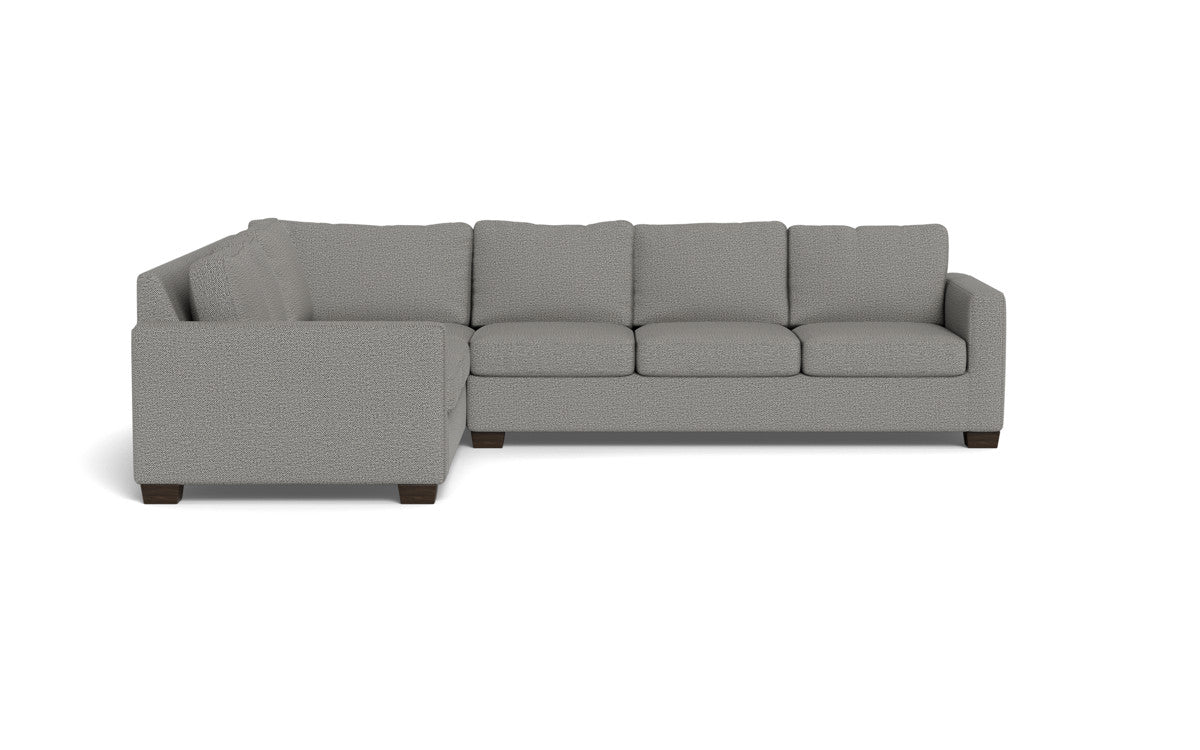 Track 121 Left Corner Sectional Sofa - Modern L-Shaped Couch for Living Room, Family Room & Home Theater - Comfortable Fabric Sectional with Chaise Lounge