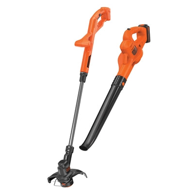 BLACK + DECKER 20V Max Cordless Grass Trimmer & Sweeper Combo Kit - Refurbished with Full Warranty (LCC221) - Perfect for Lawn Care, Yard Maintenance & Landscaping
