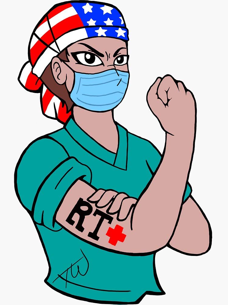 Respiratory Therapist Hero Sticker - Waterproof Vinyl Decal for Cars, Trucks, Laptops, Windows & Walls - Perfect for Medical Professionals, Healthcare Workers & First Responders - Show Your Support in Hospitals, Clinics & Workplaces