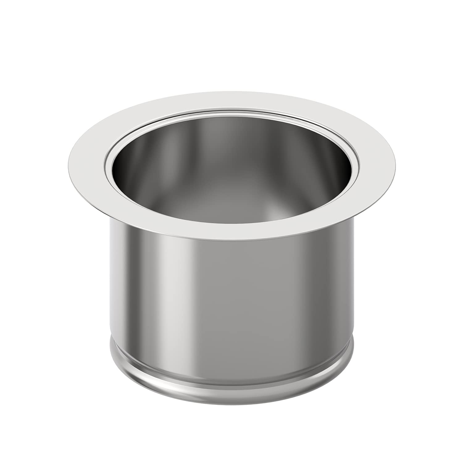 BOTEMY B9179 Extended Stainless Steel Garbage Disposal Flange - 3-1/2 Inch Deep Kitchen Sink Flange for Standard Drain Hole (Polished Finish) - Perfect for Undermount Sinks & Garbage Disposal Installation
