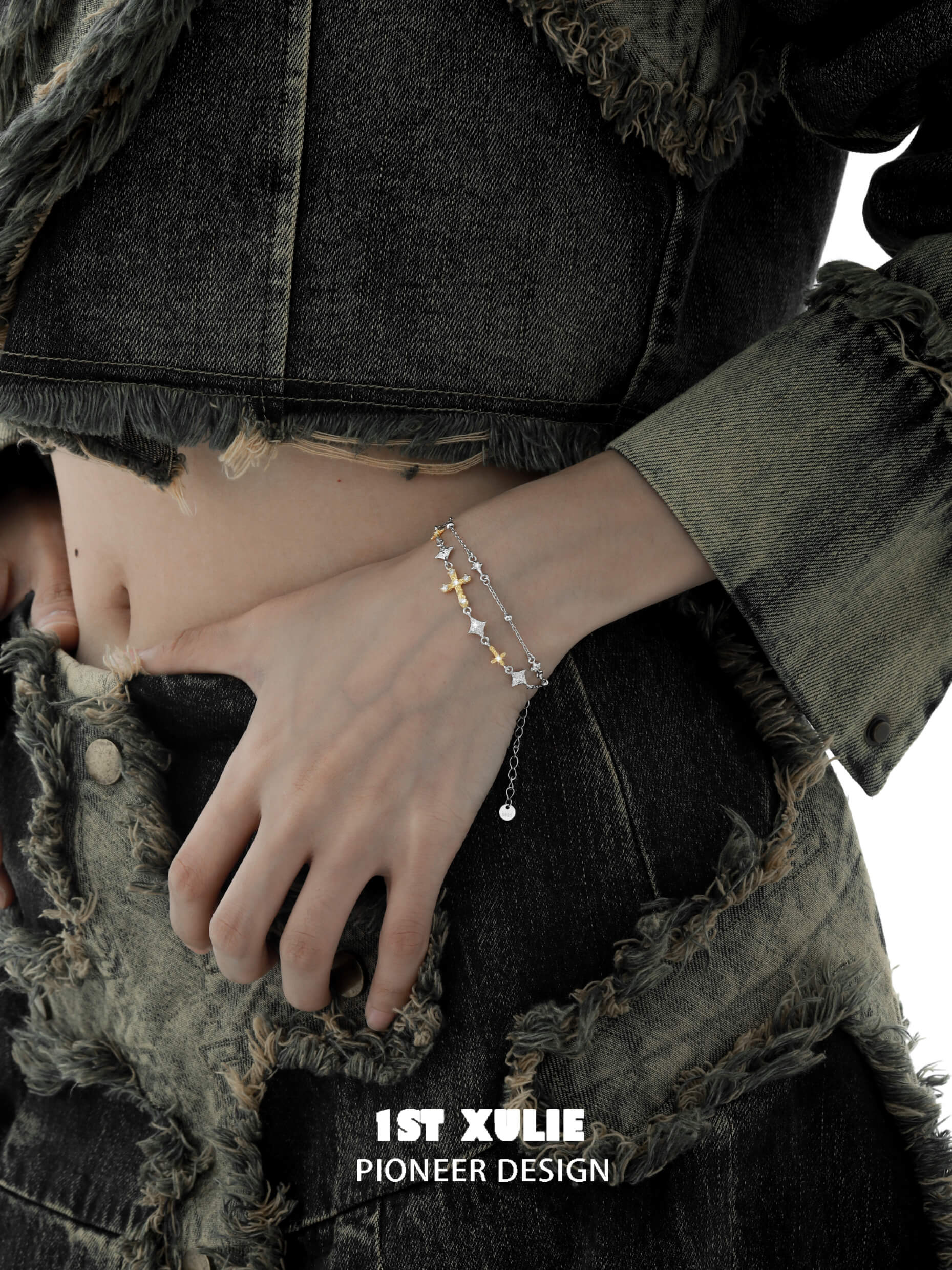 18K Gold Plated & 925 Sterling Silver Chain Bracelet for Women | Elegant Starfall Design | Perfect for Gifts, Weddings, Anniversaries & Everyday Wear