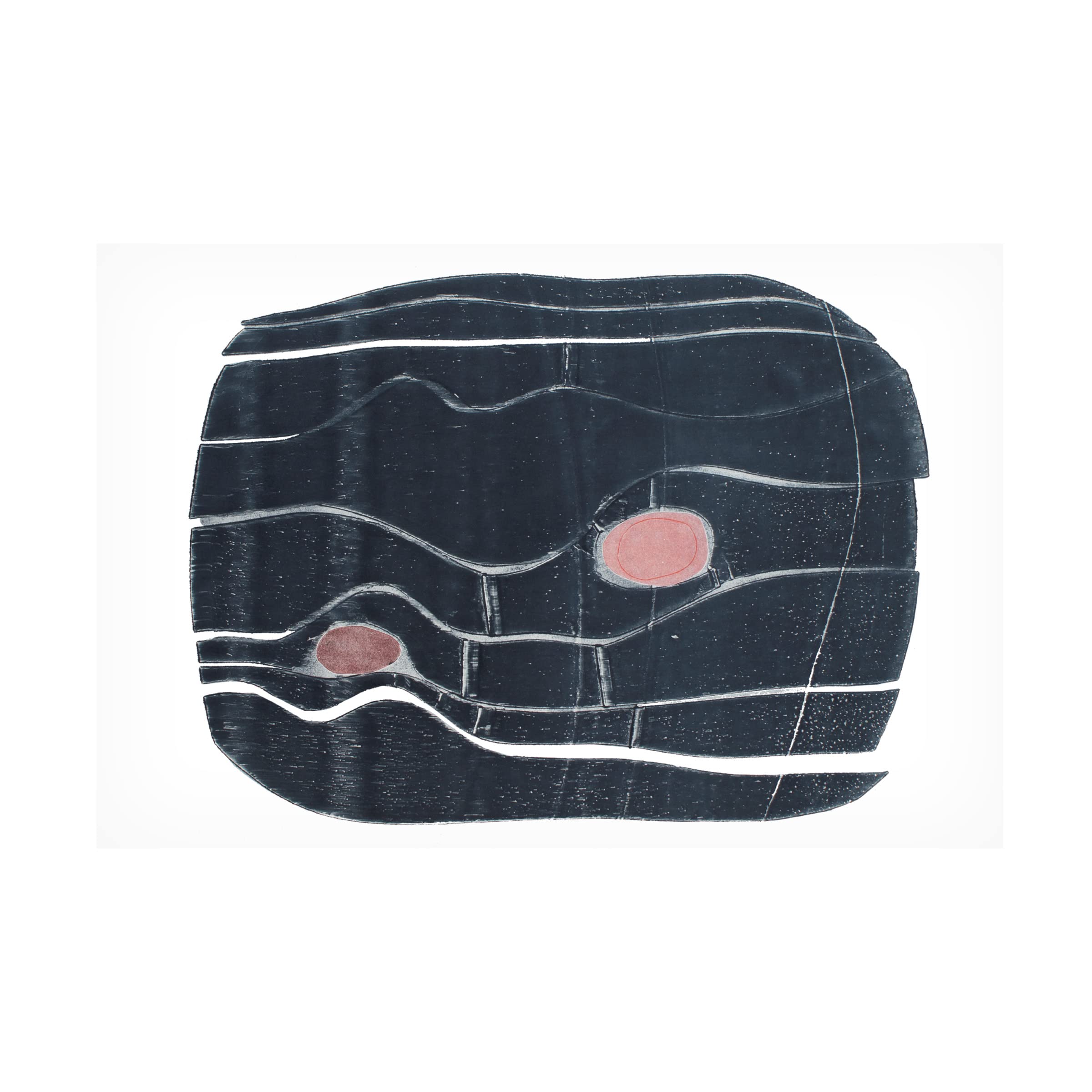 Trademark Fine Art 'River Stones XIII' Canvas Wall Art by Rob Delamater - Modern Abstract Landscape Painting for Living Room, Bedroom & Office Decor
