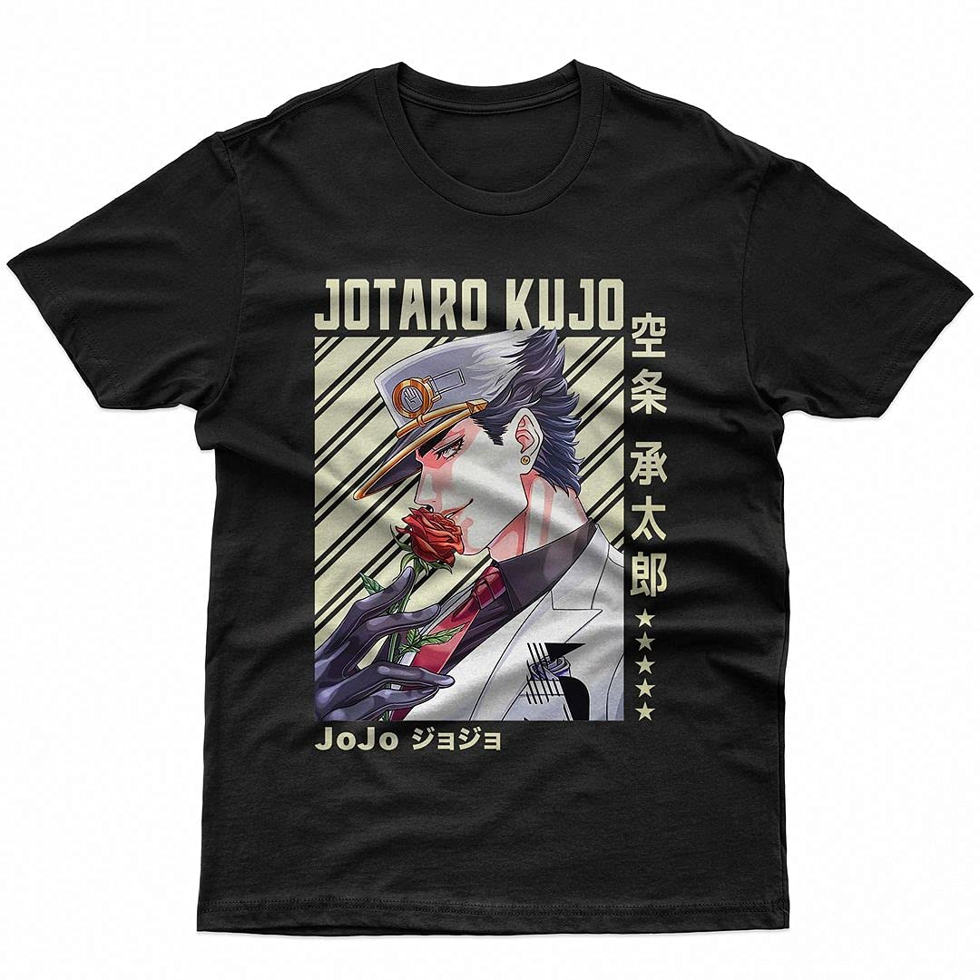 Jotaro Kujo Anime T-Shirt - Official Manga Graphic Tee for Men, Women & Kids | Casual Wear, Cosplay & Anime Conventions