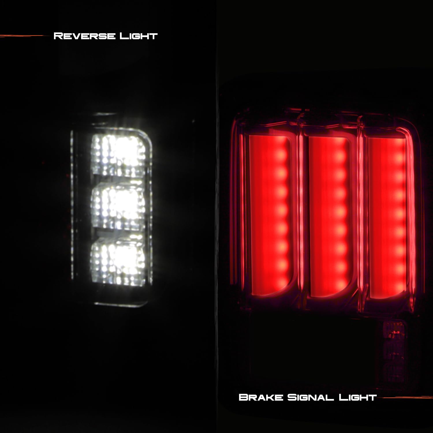 AKKON Sequential LED Tail Lights Brake Lamps Set for 2007-2018 Jeep Wrangler - Black | Enhanced Safety & Style for Off-Road Adventures & Night Driving