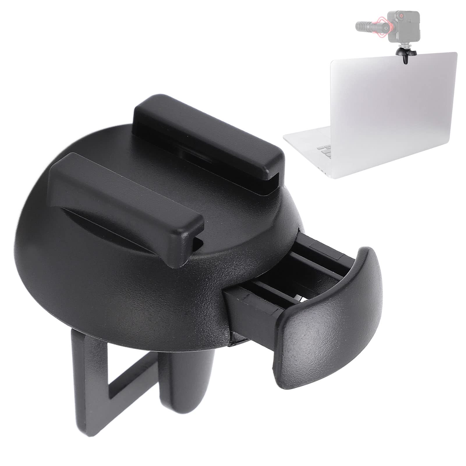 Sanpyl Clip-On Phone & Laptop Light Holder with Cold Shoe Mount - Adjustable Video Conference Lighting for Zoom Meetings, Live Streaming & Content Creation