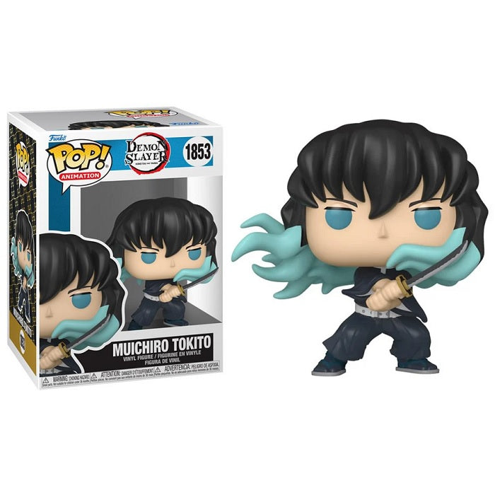 Demon Slayer Pop! Vinyl Figure - Muichiro Tokito Attack Pose Collectible Toy [1853] | Anime Merchandise for Fans & Gift for Anime Lovers