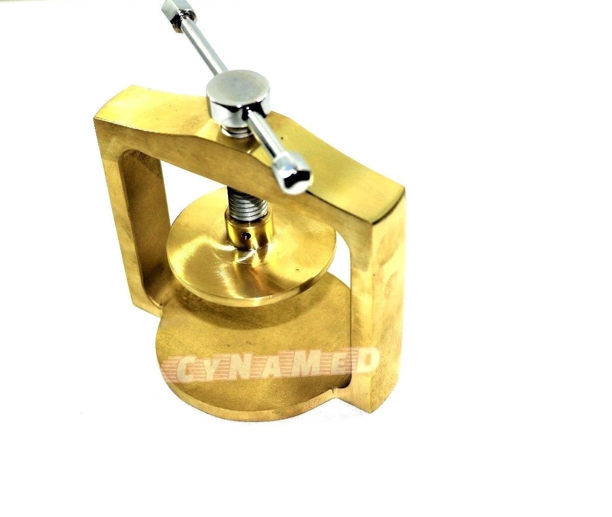Premium Original Brass Dental Laboratory Single Lab Press Compress (CYNAMED) - Ideal for Dental Labs, Prosthodontics & Crown Fabrication