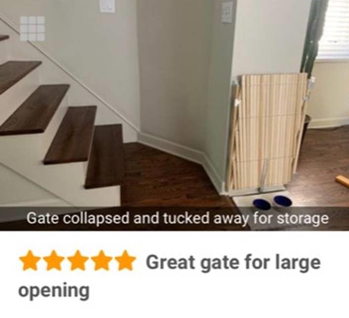 GMI Keepsafe 60-Inch Brown Metal Dog Gate - Heavy Duty Pet Barrier for Large Dogs up to 7.5 lbs - Perfect for Doorways, Stairs & Room Separation