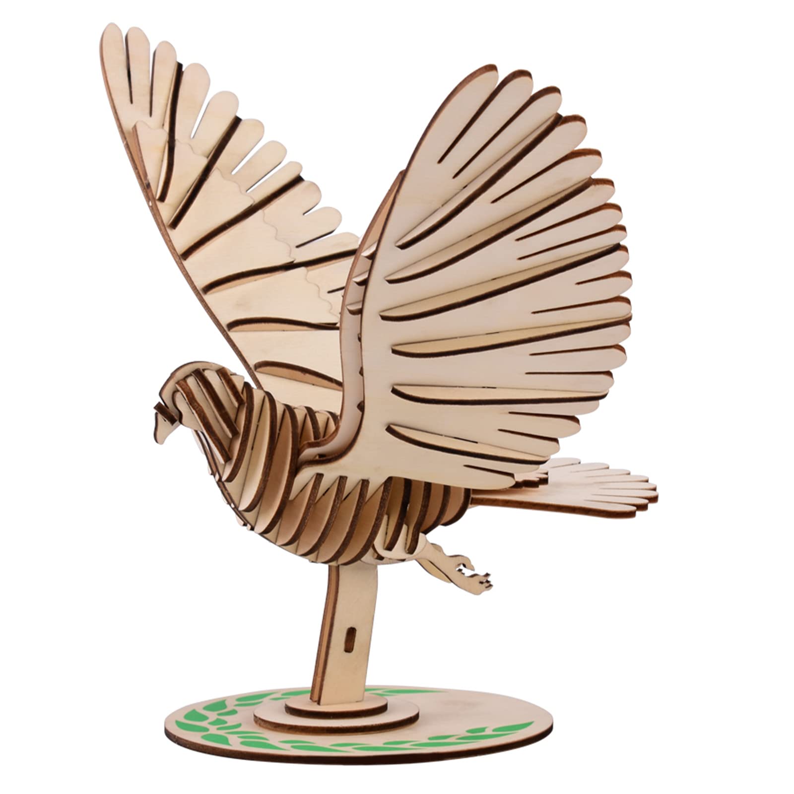 3D Wooden Puzzle for Adults & Kids - Peace Dove DIY Building Kit, STEM Educational Toy for Boys & Girls - Perfect for Home Decor, Gifts & Family Bonding Activities
