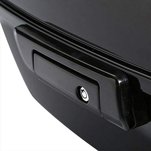 TCMT King Tour Pack Trunk - Black Latch Wrap Backrest with Speakers for Harley Touring Models (2014-2025) | Perfect for Harley Davidson CVO, Road King, Road Glide, Street Glide & Electra Glide | Durable Storage Solution for Long Rides & Road Trips
