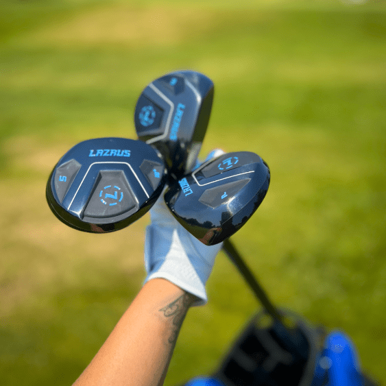 Premium Lazrus Golf Fairway Woods Set (3,5,7) for Men & Women - Right & Left Hand Options with Free Headcovers - Perfect for Driving Range, Course Play & Tournament Training