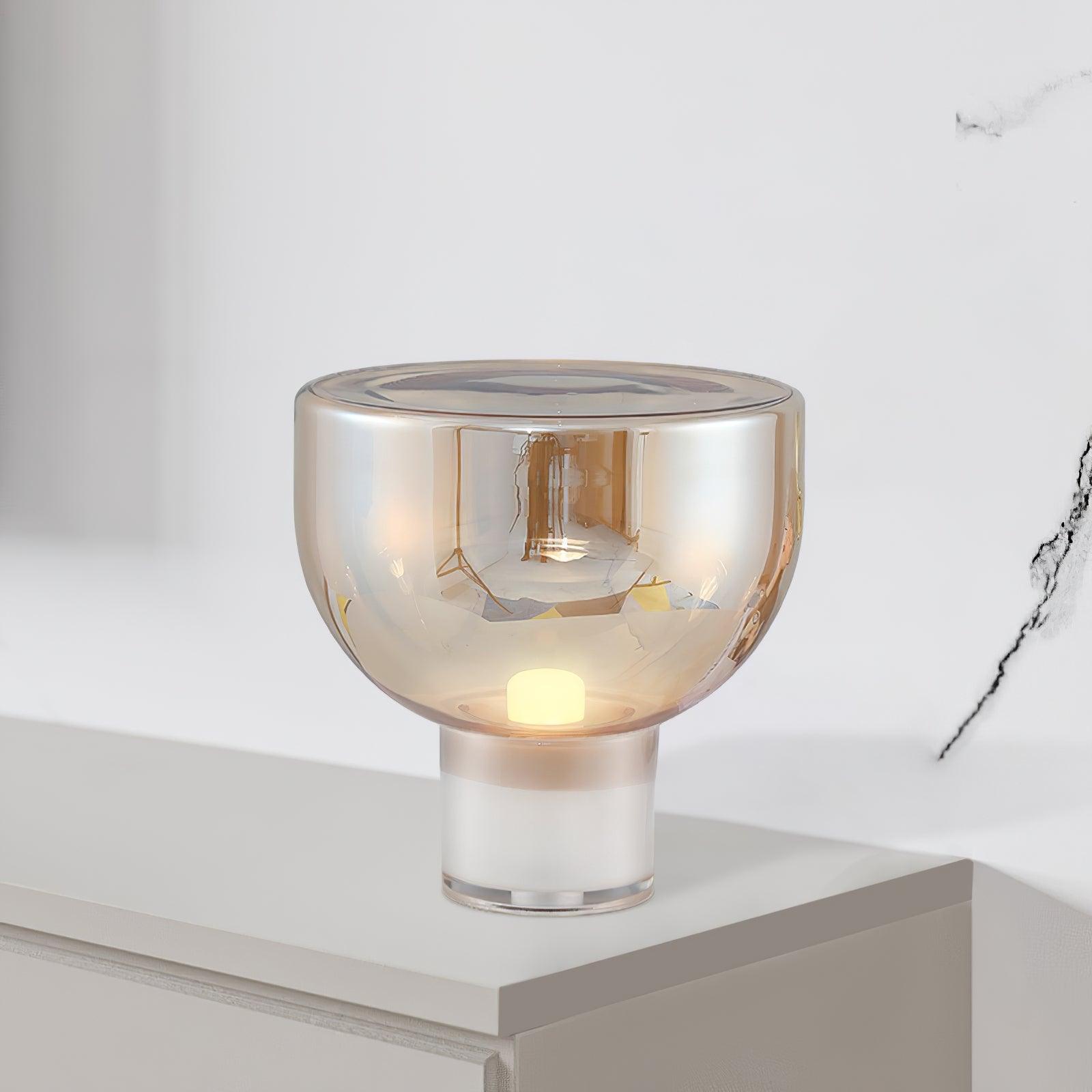 Aella Modern Table Lamp - Stylish LED Nightstand Light for Bedroom, Living Room & Office - Warm White & Cool White Dimmable Lighting for Home Decor