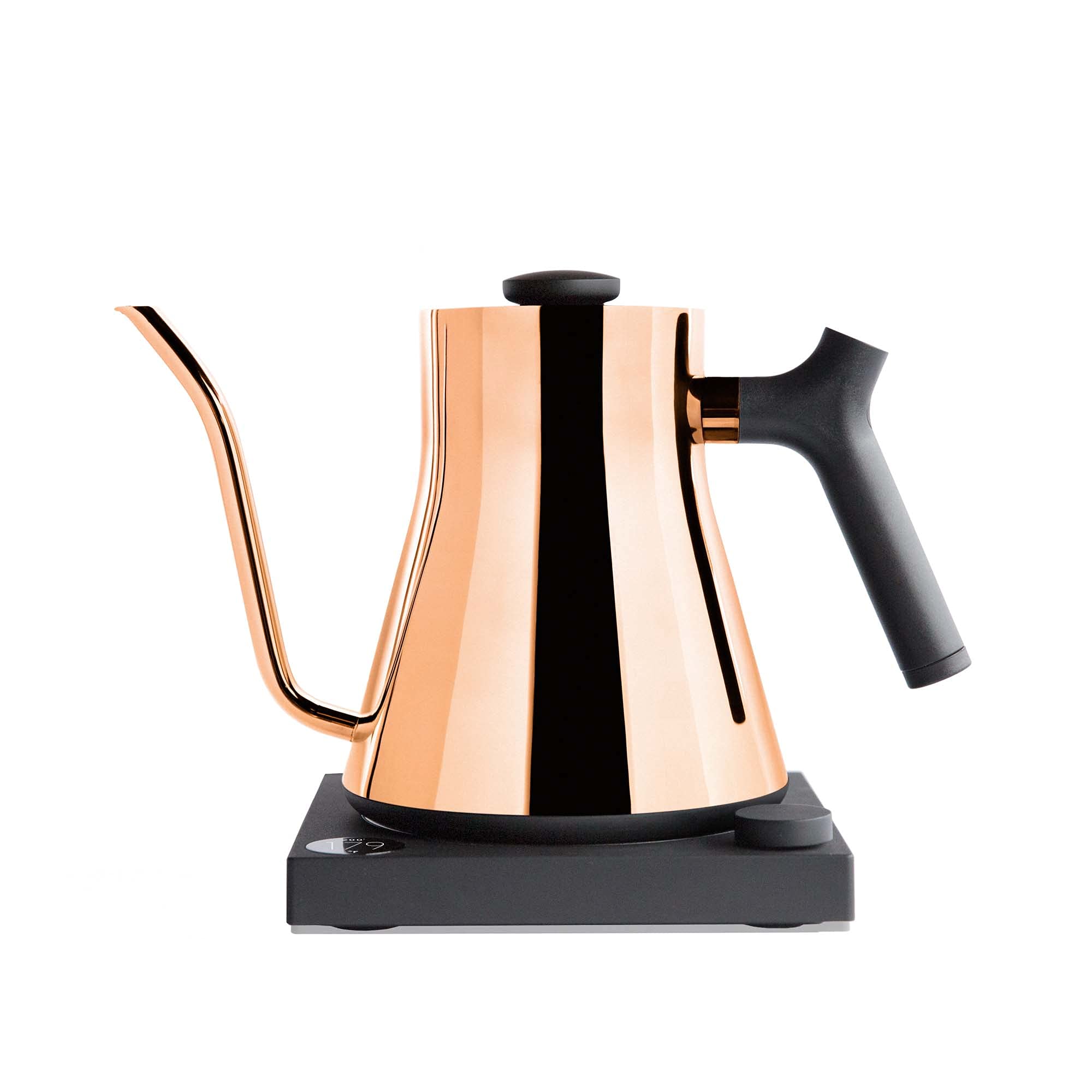 Fellow Stagg EKG Electric Gooseneck Kettle - Premium Stainless Steel Pour Over Coffee & Tea Kettle with Fast Heating - Perfect for Home Brewing, Specialty Coffee Shops & Tea Lovers - Polished Copper Finish