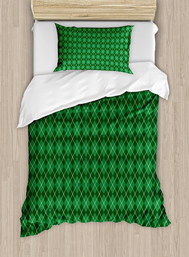 Green Dark Green White