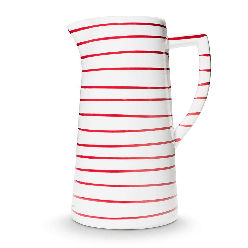 Premium 40.6 oz Red Flame Design Water Jug - Handcrafted in Austria - Perfect for Camping, Hiking & Outdoor Adventures