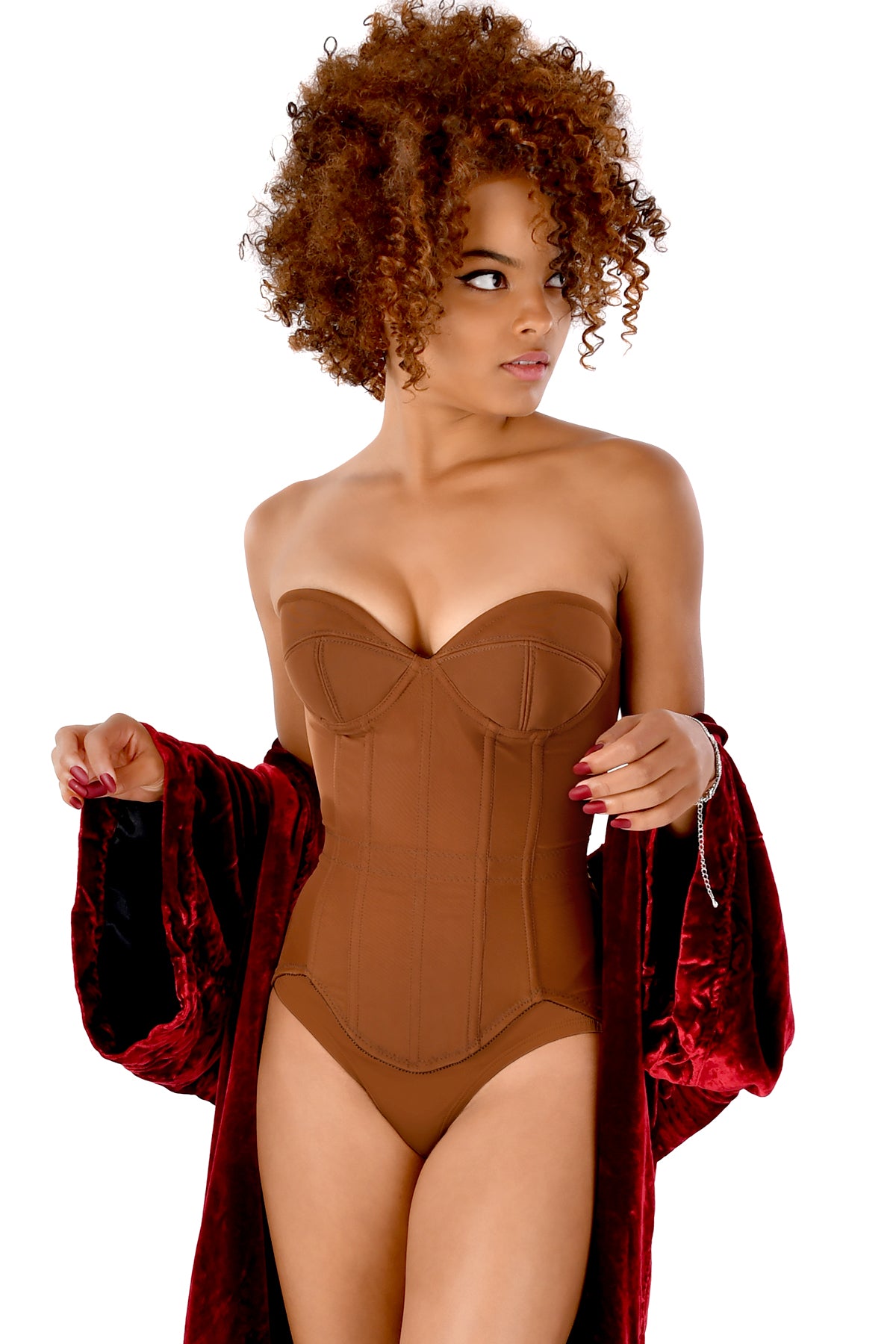 Naked Carousel Stretch Corset - Adjustable Waist Trainer for Women, Comfortable Shapewear for Tummy Control & Body Shaping | Perfect for Weddings, Cosplay & Evening Wear