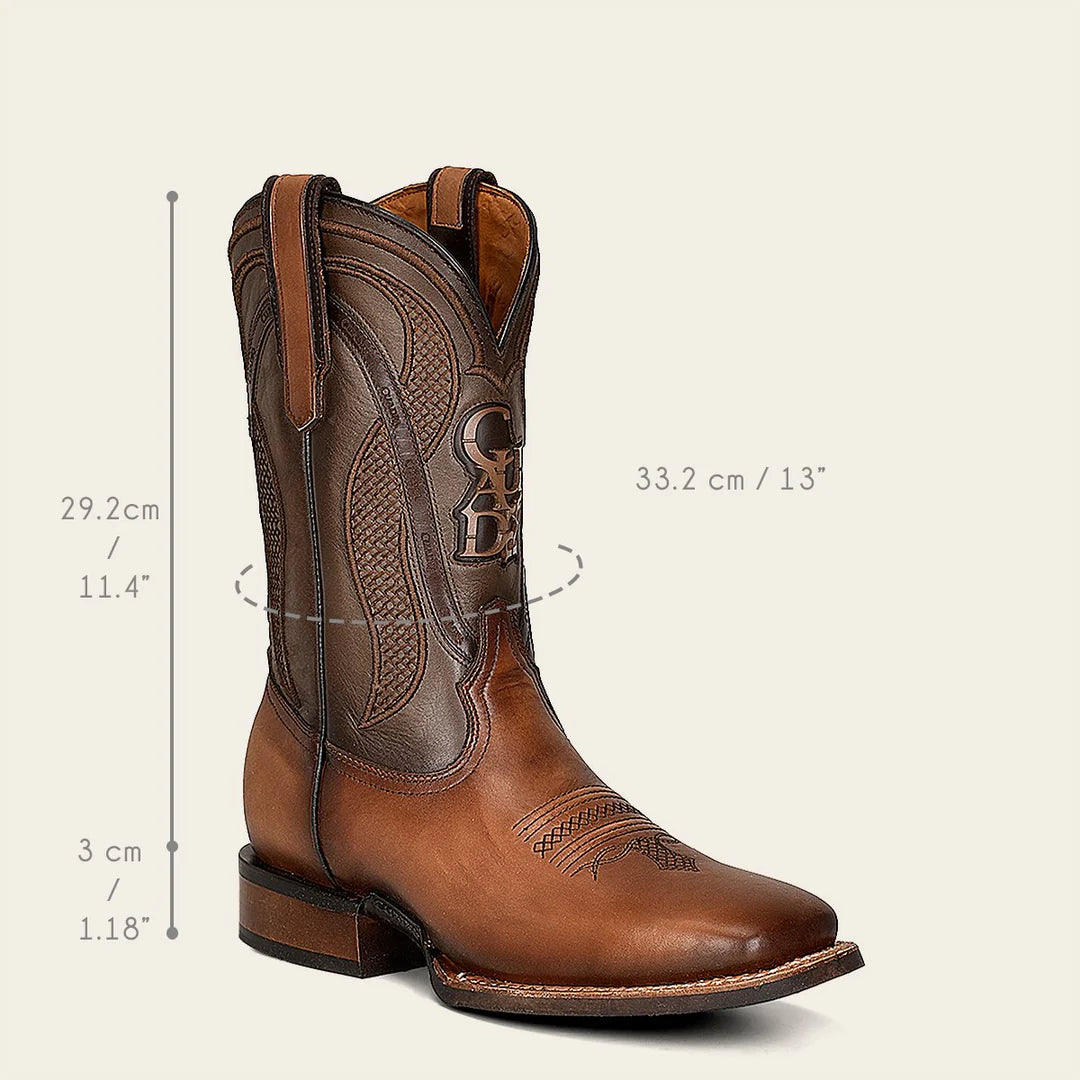 Men's Cowhide Leather Cowboy Rodeo Boots - Cuadra Sand Western Style for Riding & Country Fashion | Durable & Comfortable for Work, Rodeo & Outdoor Activities