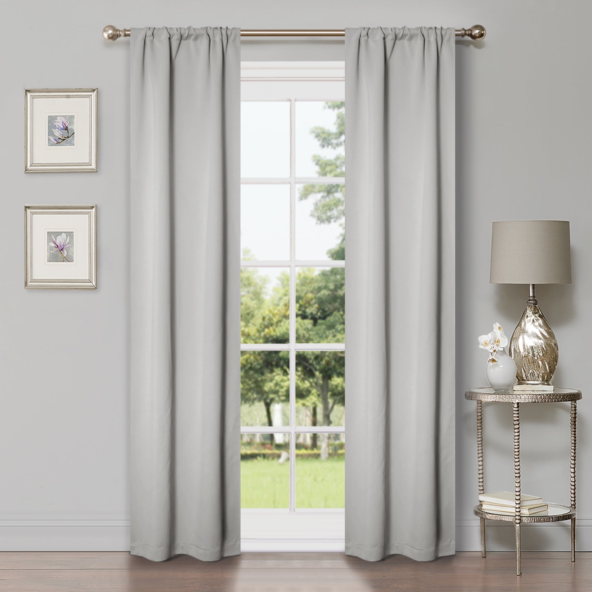 Machine Washable Blackout Curtains Set of 2 - Solid Color Room Darkening Window Drapes for Bedroom, Living Room & Nursery - Noise Reducing & Energy Efficient