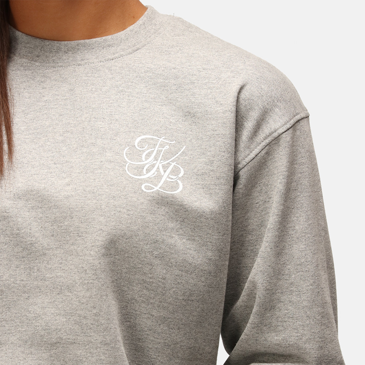 TKB Grey Unisex Sweatshirt - Soft Cotton Pullover Hoodie for Men & Women | Casual Streetwear, Loungewear, and Gym Essentials