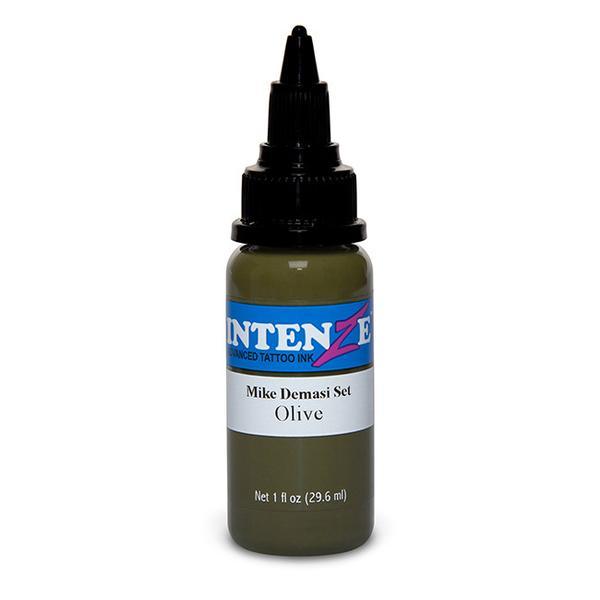 Intenze Demasi Olive Green Tattoo Ink - Professional Vegan Tattoo Artist Supply for Realism & Color Work