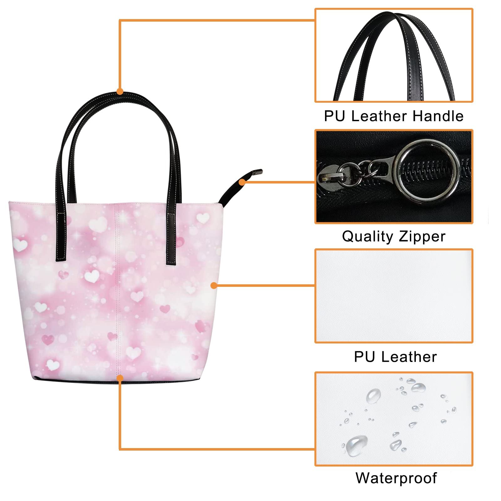 Premium Genuine Leather Handbags for Women - Stylish Crossbody & Work Tote Bags - Office, Travel & Everyday Use