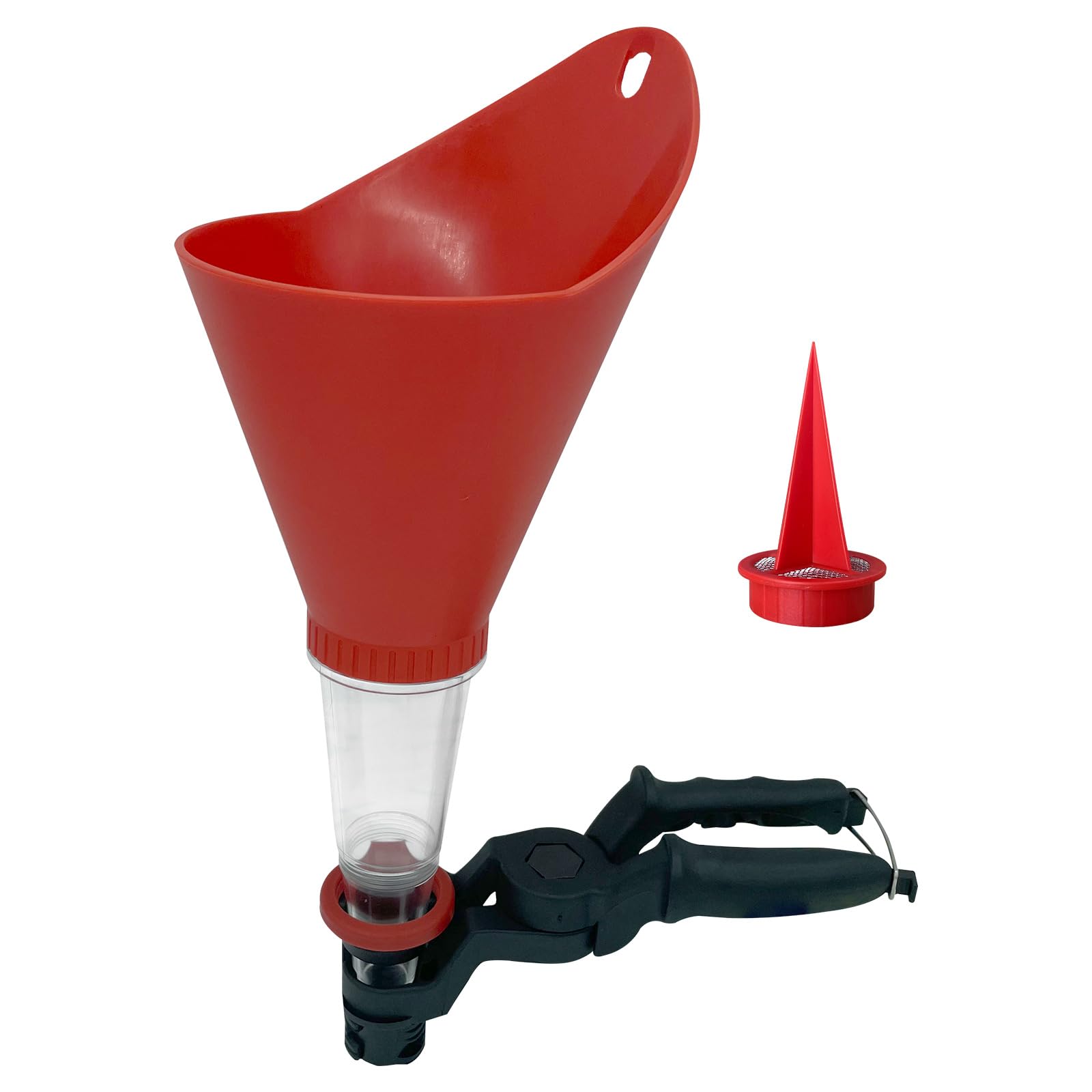 Universal Engine Oil Funnel for Cars & Trucks - Adjustable Motor Oil Funnel Kit with Fixed Holder & Filter Screen - Fast & Easy Oil Change Tool for Automotive Maintenance - Perfect for DIY Oil Changes at Home or Garage