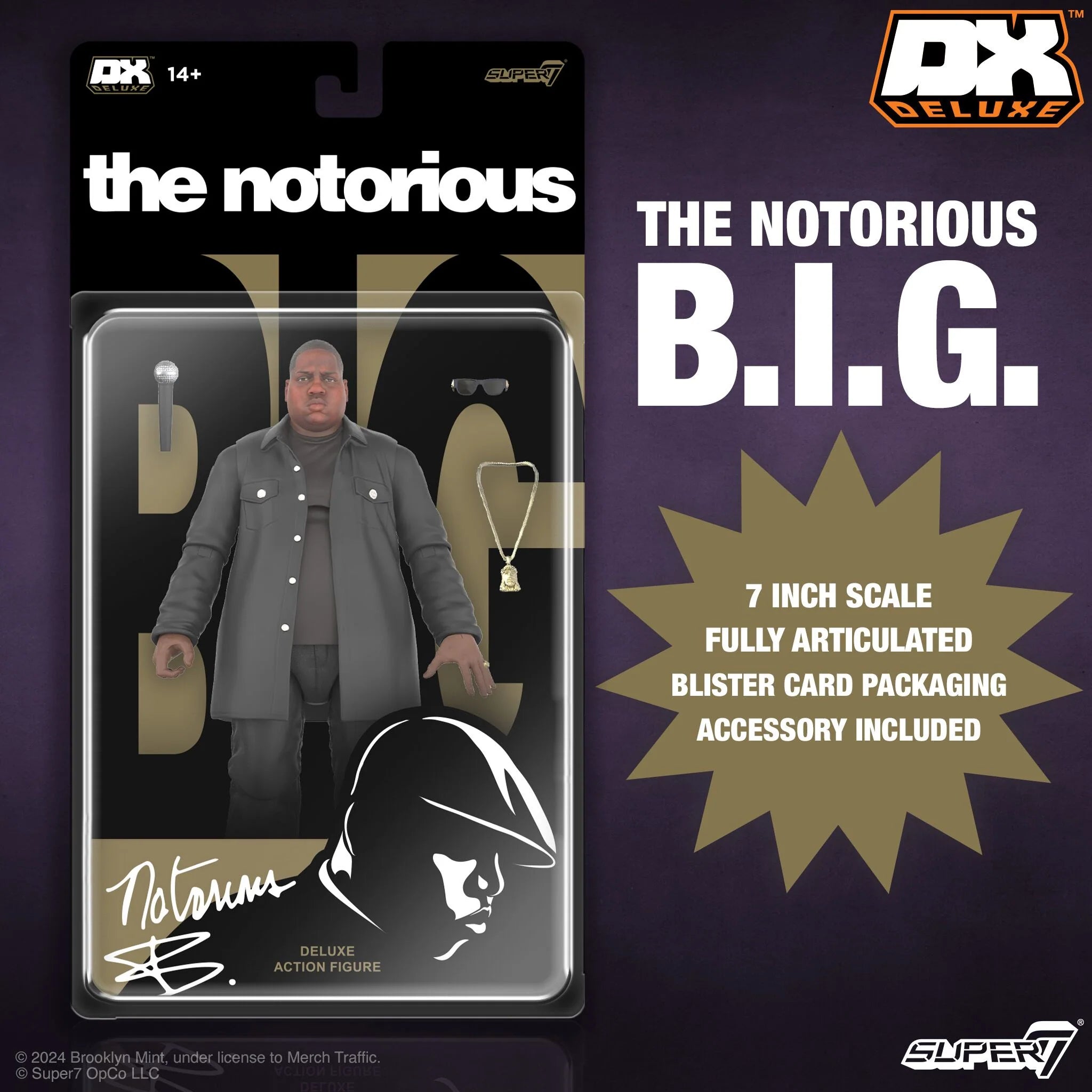Notorious B.I.G. DELUXE Collectible Figure - Biggie Smalls Rap Legend - Perfect for Hip-Hop Fans & Music Memorabilia Collectors