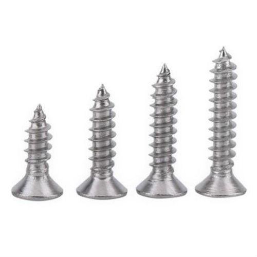 400 Pcs #6 Phillips Flat Head Zinc Coated Wood Screws - Assorted Sizes for DIY Projects, Furniture Assembly & Home Repairs (BCP5)