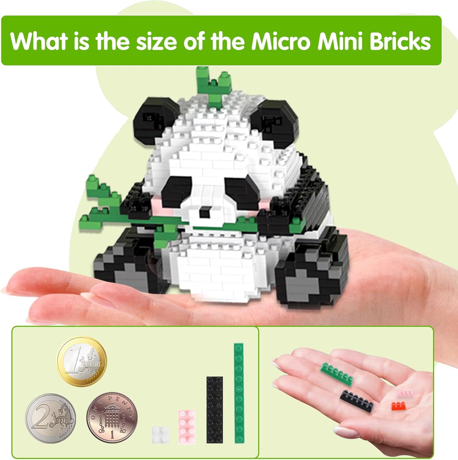 Zinuo 3-in-1 Panda Building Blocks Set - 720 Pieces STEM Educational Toys, Creative Animal Bricks Figures for Kids Ages 9+ | Perfect for Birthday Gifts, Classroom Activities & Family Bonding Time