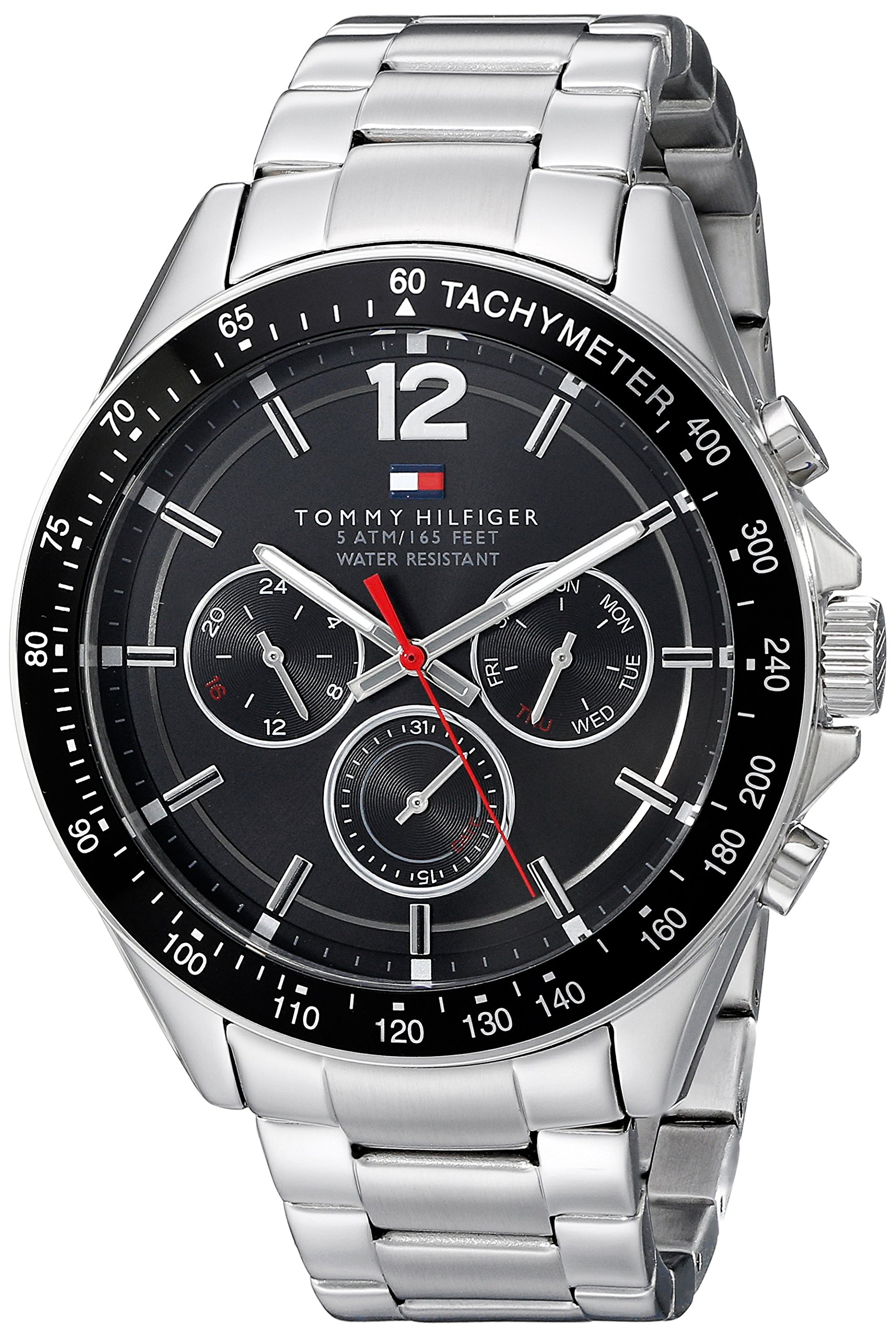 Tommy Hilfiger Men's Silver Stainless Steel Quartz Watch - Classic Dress Watch for Business, Casual & Formal Occasions