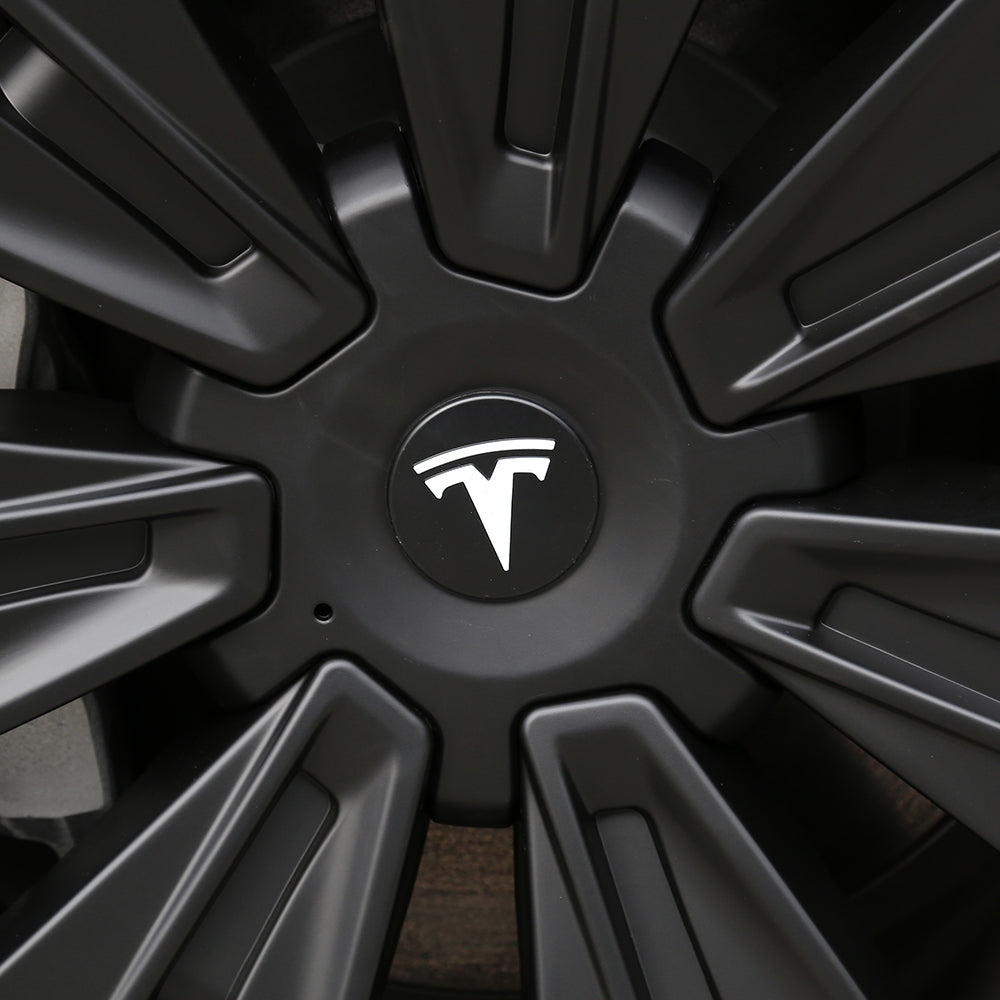 EVBASE 19 Inch Tesla Model Y Turbine Wheel Covers - 4PCS Matte Black Sport Rims for Model X Version | Enhance Style & Protect Alloy Wheels | Perfect for Daily Commuting & Road Trips
