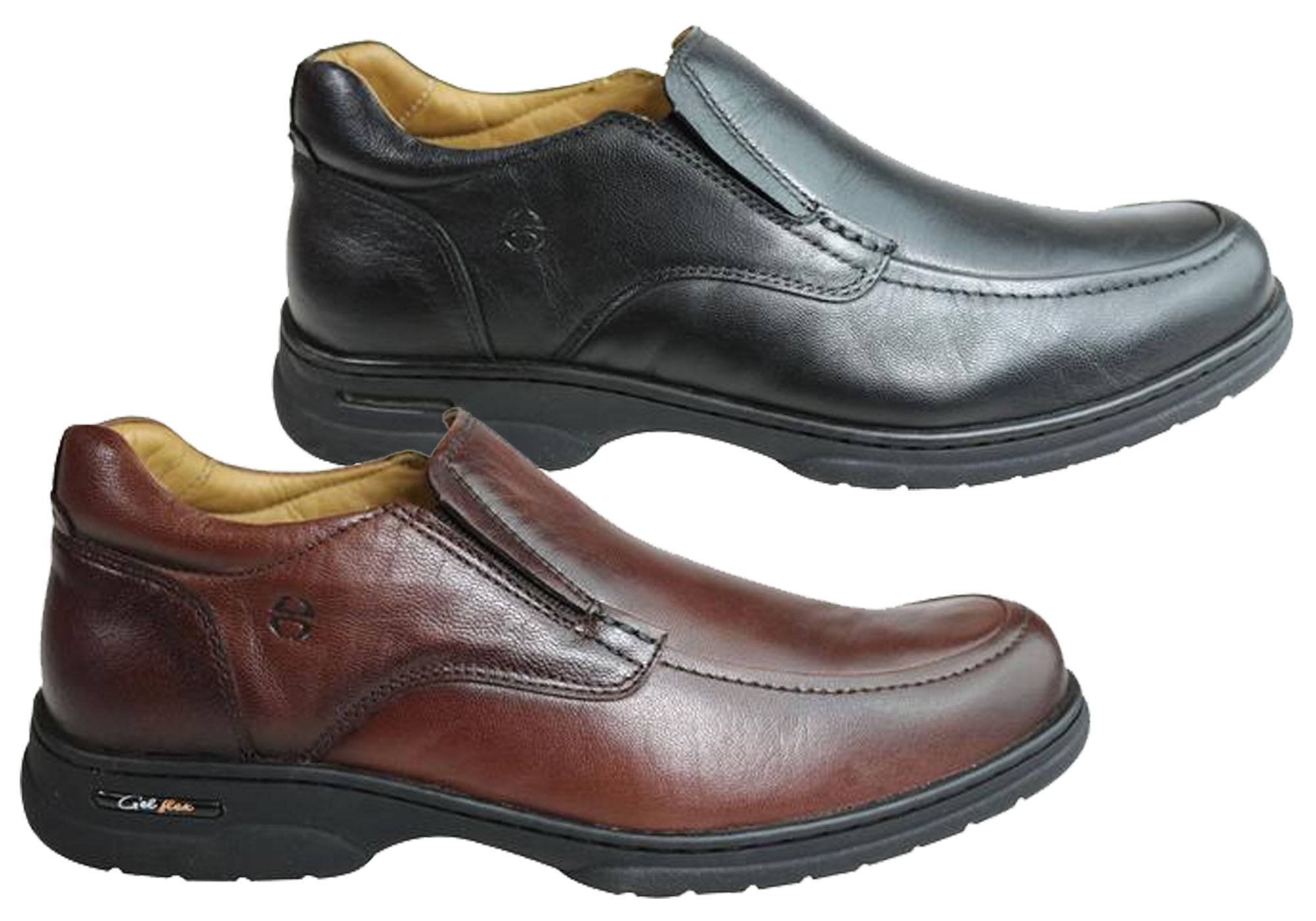 Ferricelli Vinnie Men's Leather Slip-On Comfort Shoes - Handmade in Brazil - Perfect for Casual Wear, Office & Travel