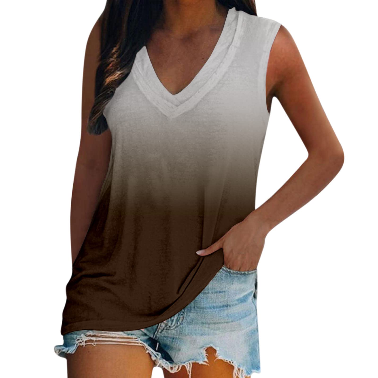 Women's Sexy Sleeveless High Neck Racerback Cropped Tank Tops - Trendy Cute Halter Neck Crop Tops Vest for Teen Girls (8-Pack, Khaki, Large) | Perfect for Summer Outfits, Gym Wear & Casual Fashion