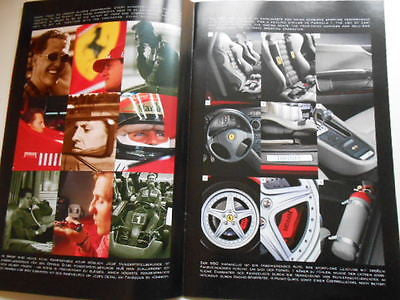 Vintage Ferrari Car Brochure Book - Rare 1990s Collectible for Enthusiasts & Memorabilia Display