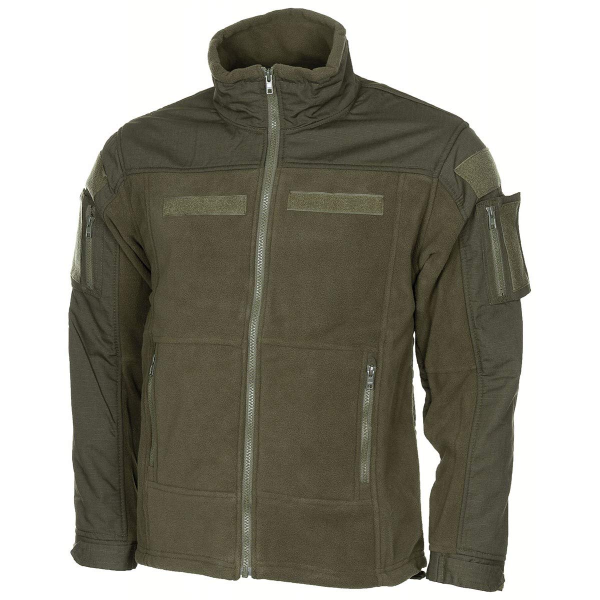 Men's US Military Tactical Fleece Jacket - Warm Winter Outdoor Combat Jacket for Hiking, Camping & Casual Wear - Black