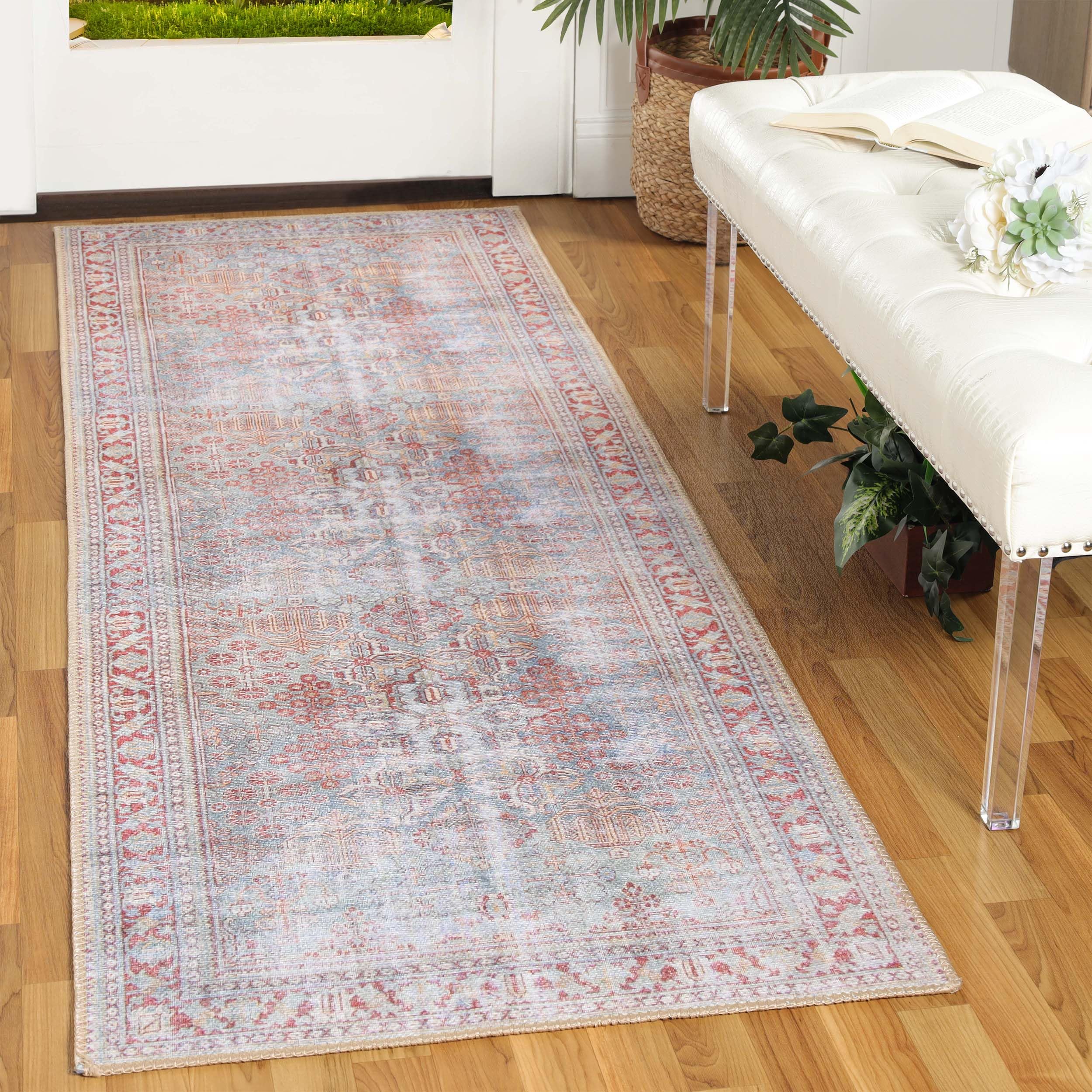 Premium Vintage Oriental Medallion Runner Rug - 2'6
