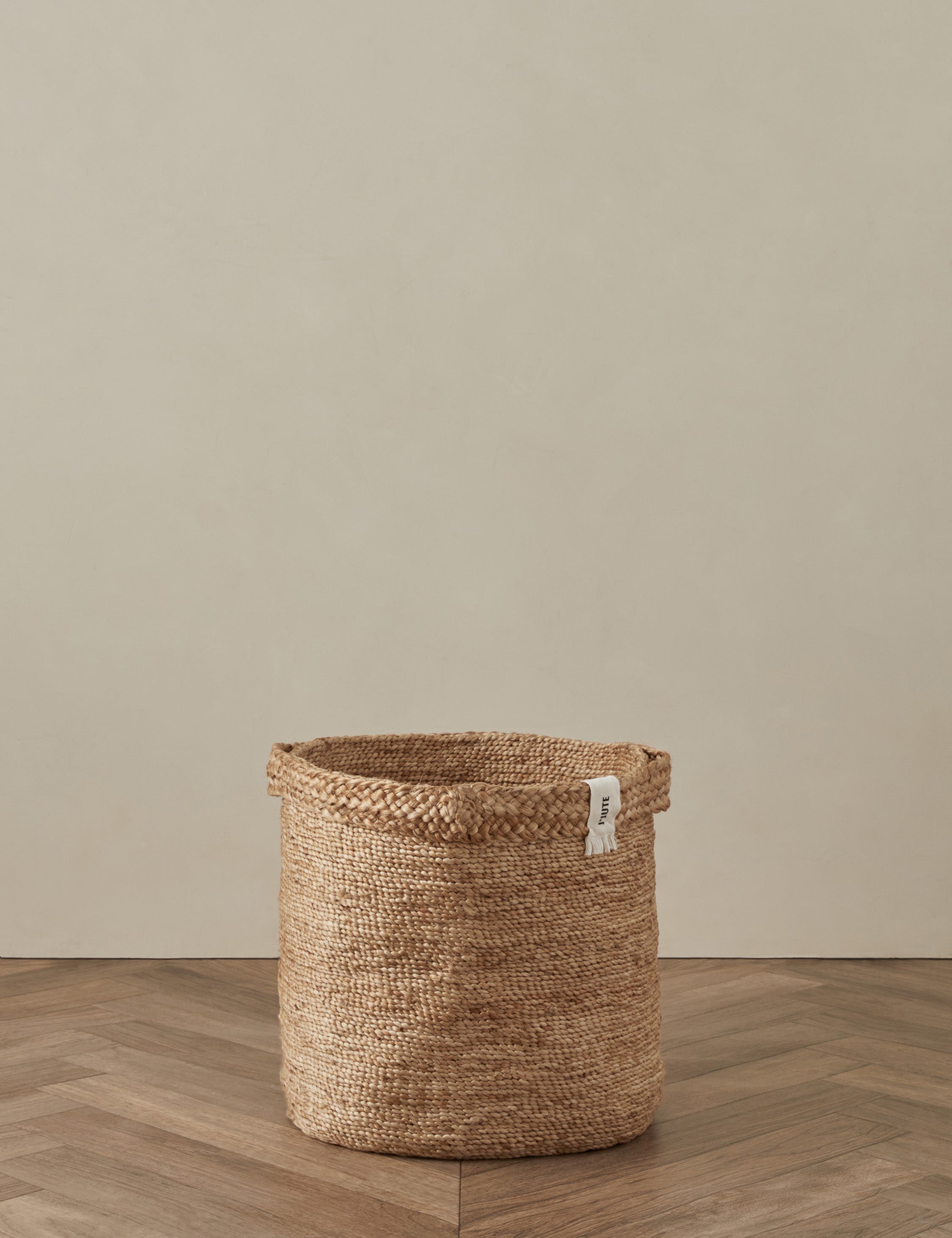J'Jute Handwoven Jute Storage Basket - Natural Fiber Organizer for Home, Office & Nursery | Perfect for Toys, Blankets & Laundry