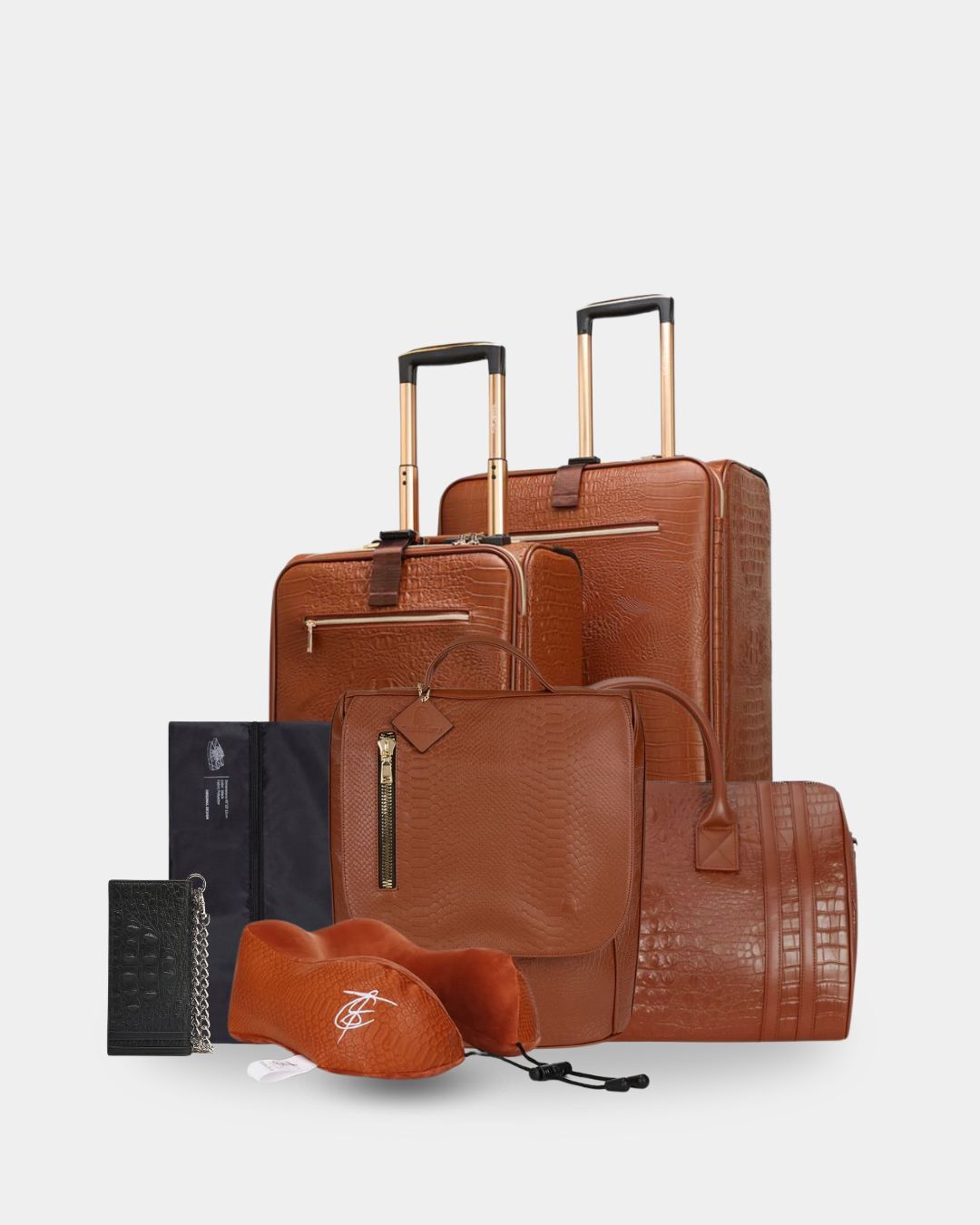 Apollo 2 Ultimate Travel Set in Caramel - Premium Luggage & Carry-On Essentials for Business Trips & Vacations | Perfect for Air Travel, Road Trips & Weekend Getaways