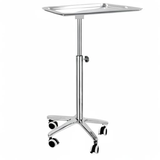 Extra Large Salon Tray & Medical Mayo Stand with Locking Wheels - Professional Beauty & Healthcare Utility Tray for Salon, Spa, Clinic & Hospital Use