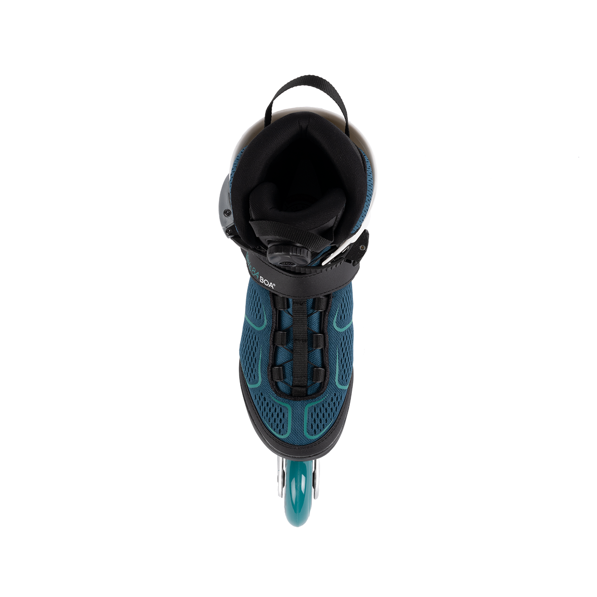 K2 Alexis 84 BOA Ski Boots for Women - Teal/White - Comfortable & Supportive for All-Mountain Skiing