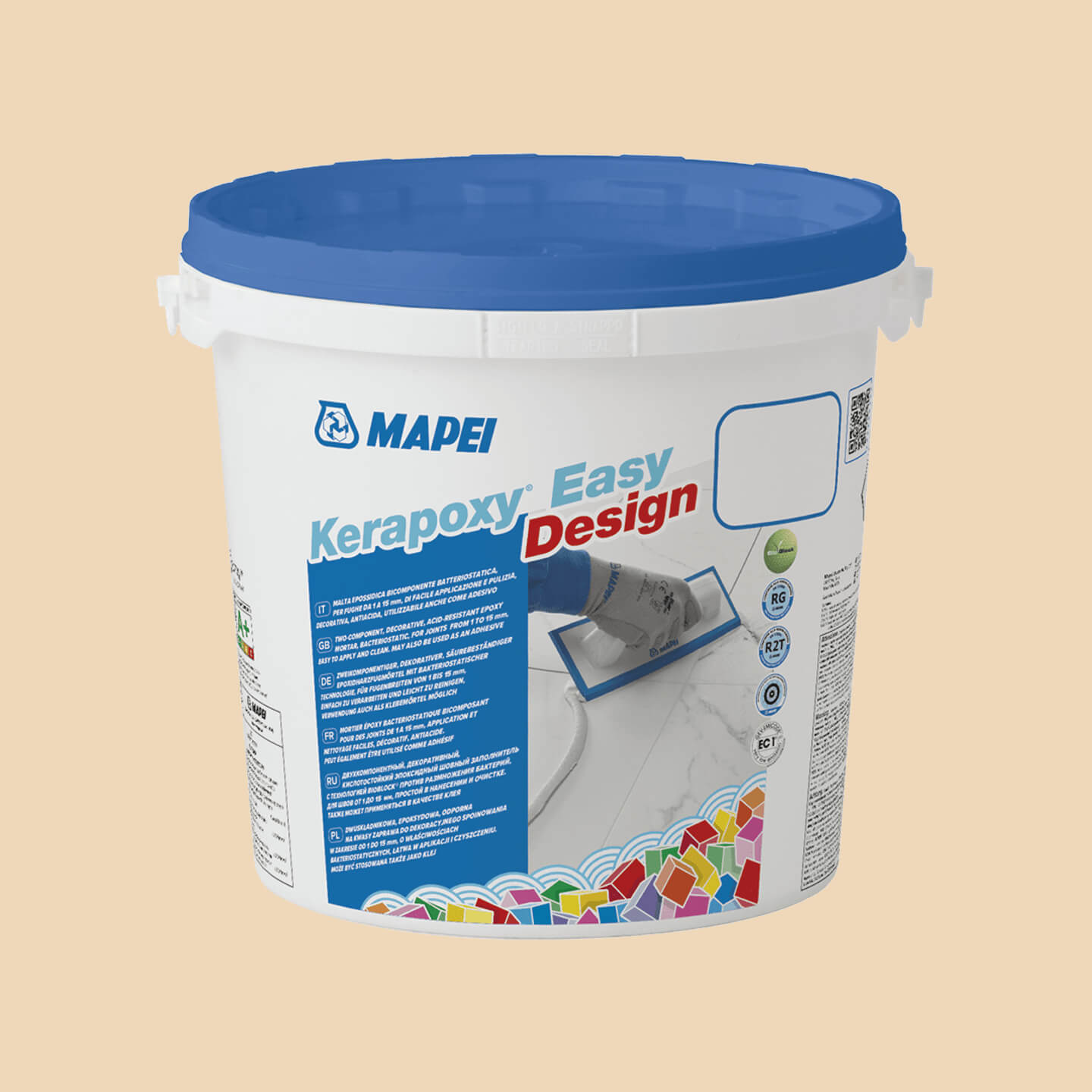 Mapei Kerapoxy Easy Design 3kg Beige 132 - Premium Epoxy Grout for Tile and Stone - Perfect for Bathrooms, Kitchens, and High-Traffic Areas