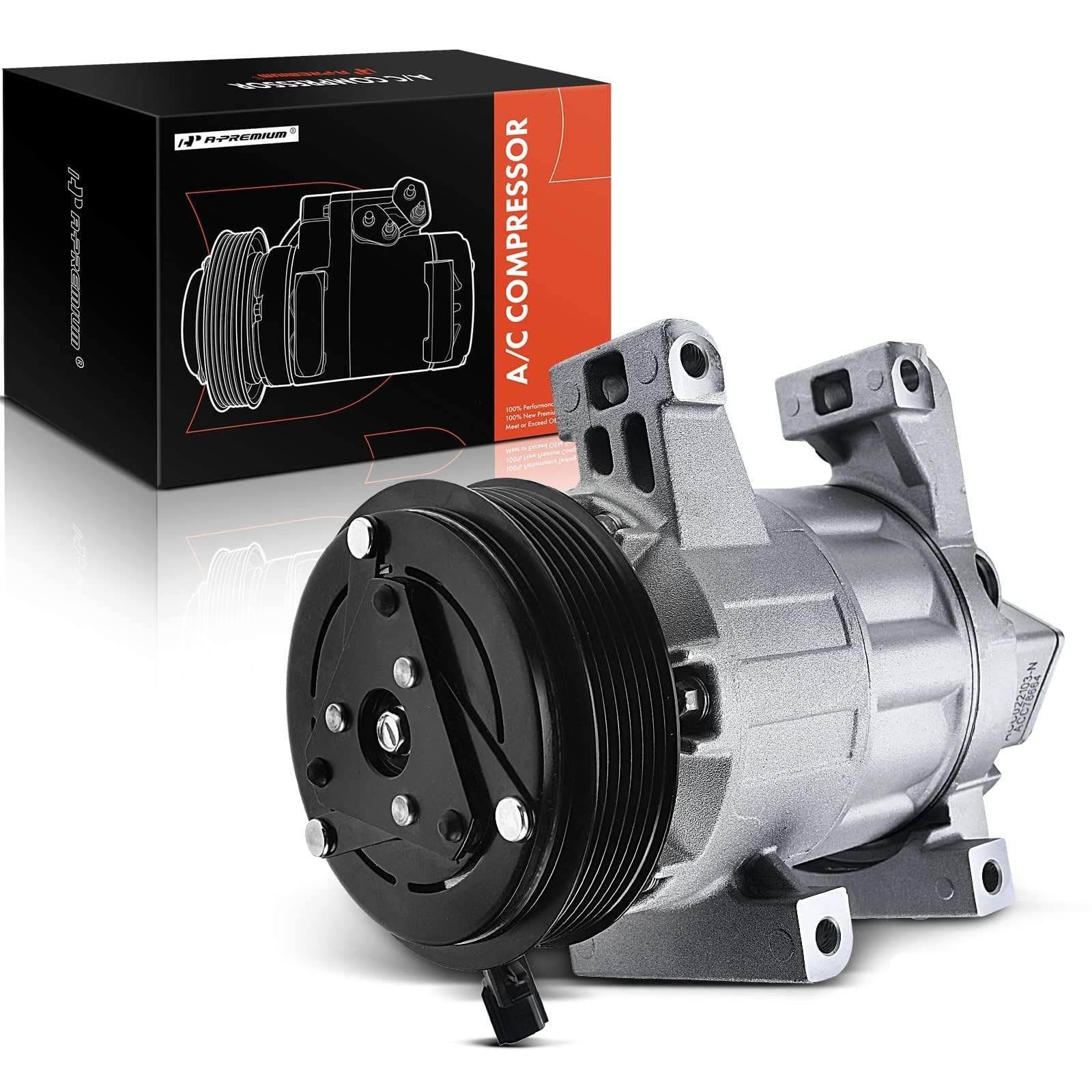 Premium AC Compressor with Clutch for 2013-2018 Nissan Altima 2.5L | VCS141C Style 6-Groove Replacement Part | Perfect for Summer Cooling & Auto AC Repair