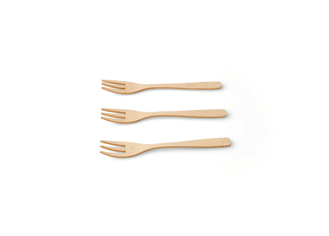 Eco-Friendly Bamboo Forks - Biodegradable & Reusable Cutlery for Picnics, Parties & Outdoor Dining