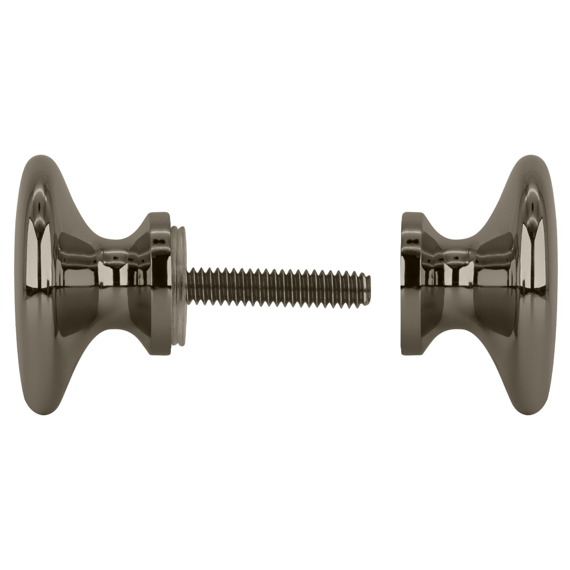 CRL SDK100PN Polished Nickel Traditional Back-to-Back Shower Door Knobs - Premium Bathroom Hardware for Elegant Shower Enclosures & Bathroom Renovations