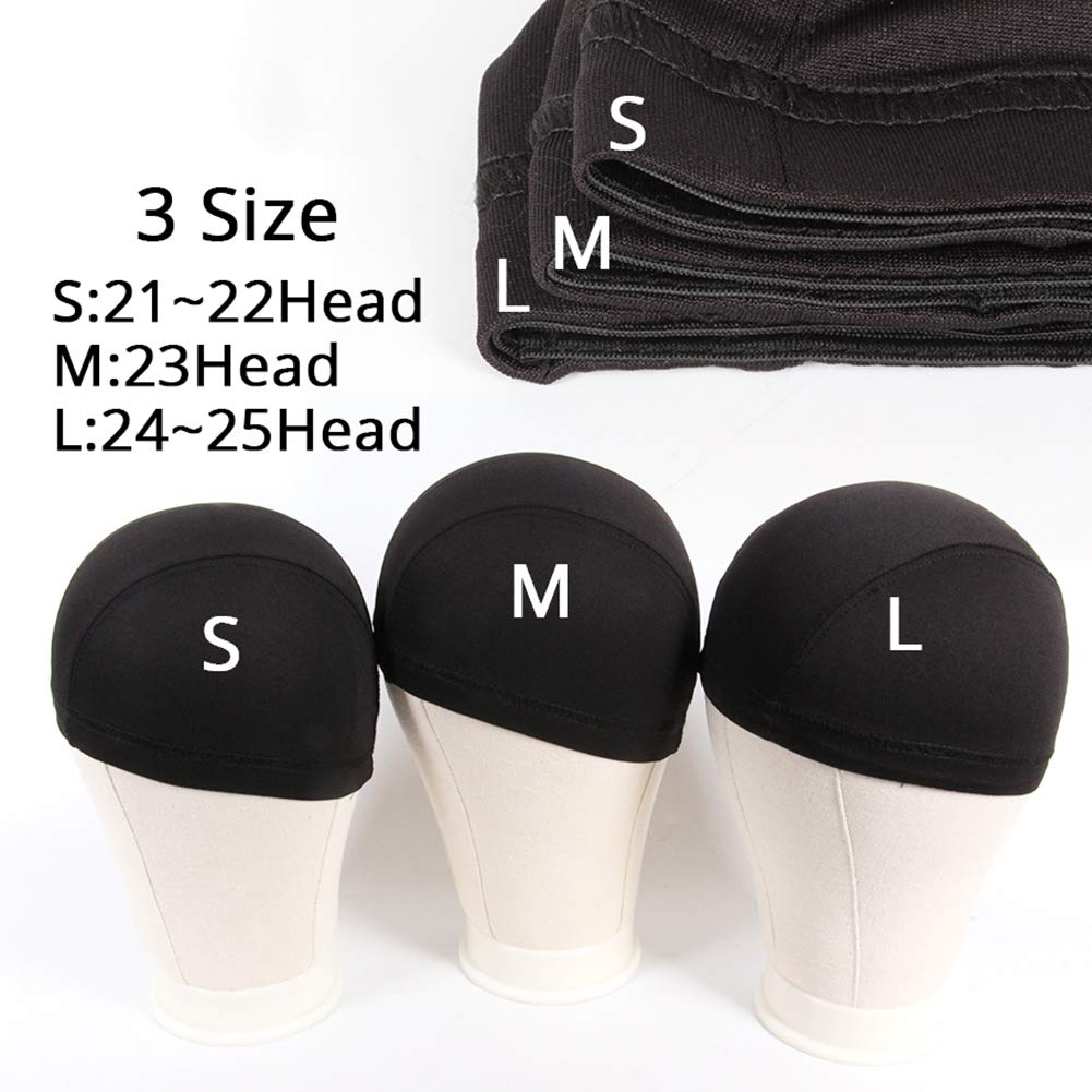 Breathable Stretch Spandex Mesh Wig Cap for Making Wigs - Black Dome Cap for Comfortable & Secure Fit | Perfect for Wig Making, Cosplay, and Hair Styling