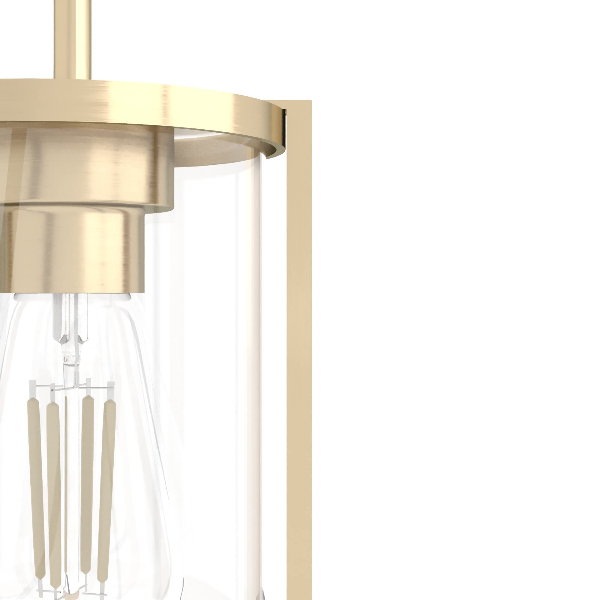Hunter Fan Company 19952 Astwood 12-Inch Gold Pendant Light - Modern Ceiling Lighting Fixture for Dining Room, Kitchen Island & Bedroom Decor