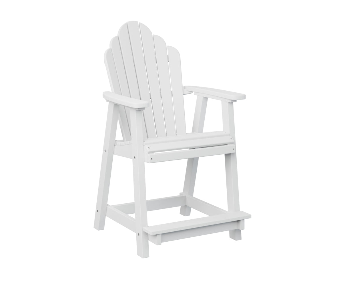 Berlin Gardens Cozi Back Counter Chair - Stylish & Comfortable Bar Stool for Kitchen Island, Breakfast Nook & Home Bar - Perfect for Indoor Dining & Entertaining